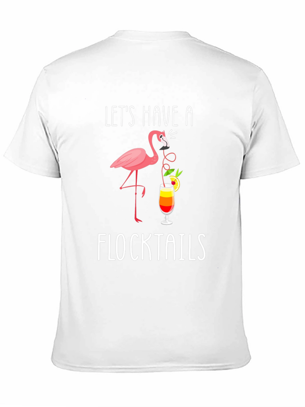 Flocktails Graphic T-Shirt - Flamingo Cocktail Fun