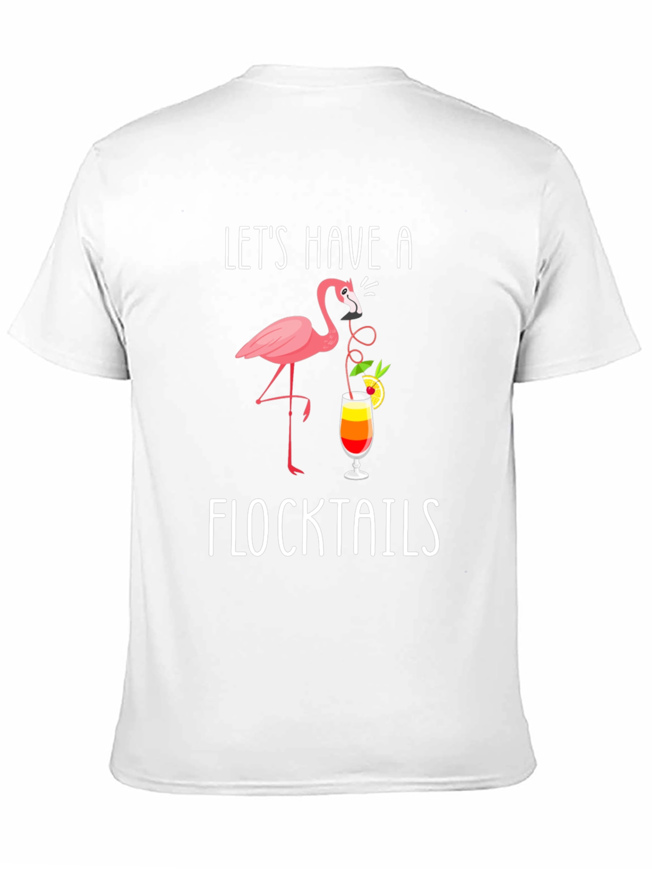 Flocktails Graphic T-Shirt - Flamingo Cocktail Fun