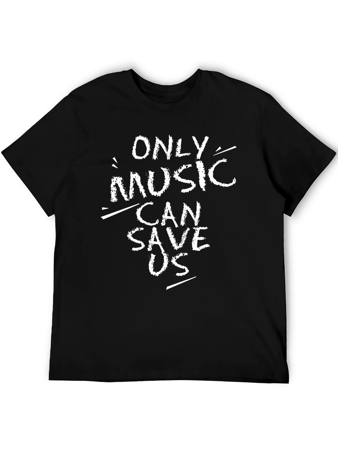 Music Lovers Graphic Tee - Only Music Can Save Us