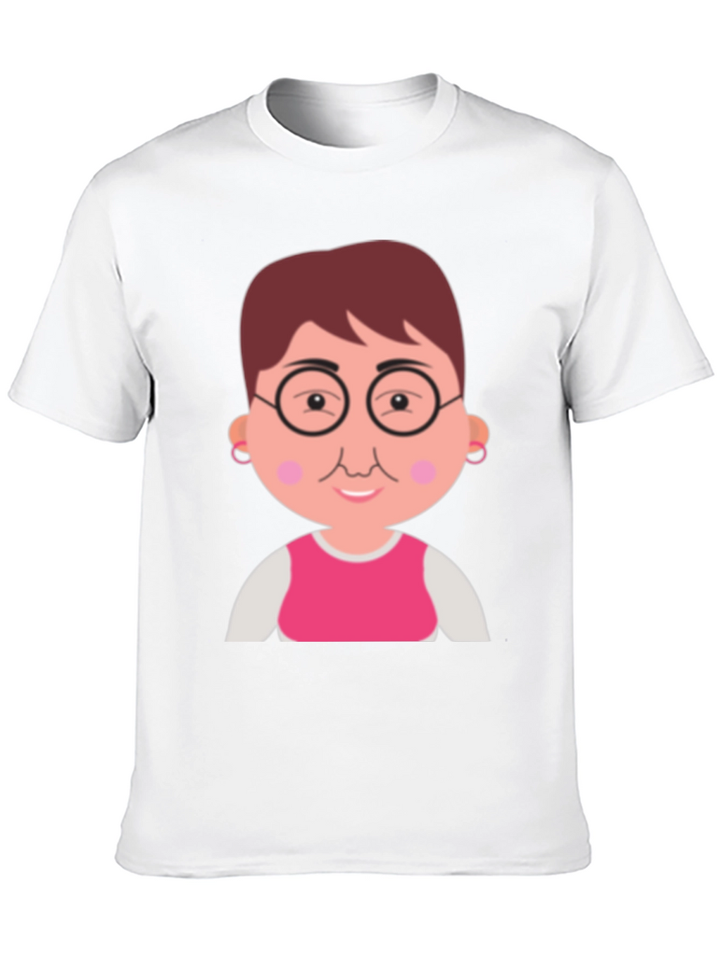 Funny Grandma Cartoon Graphic T-Shirt