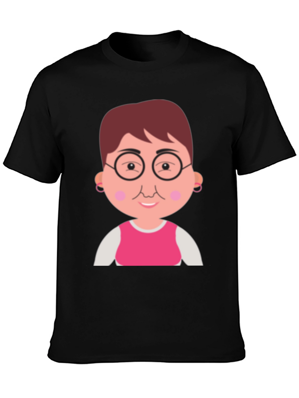 Funny Grandma Cartoon Graphic T-Shirt