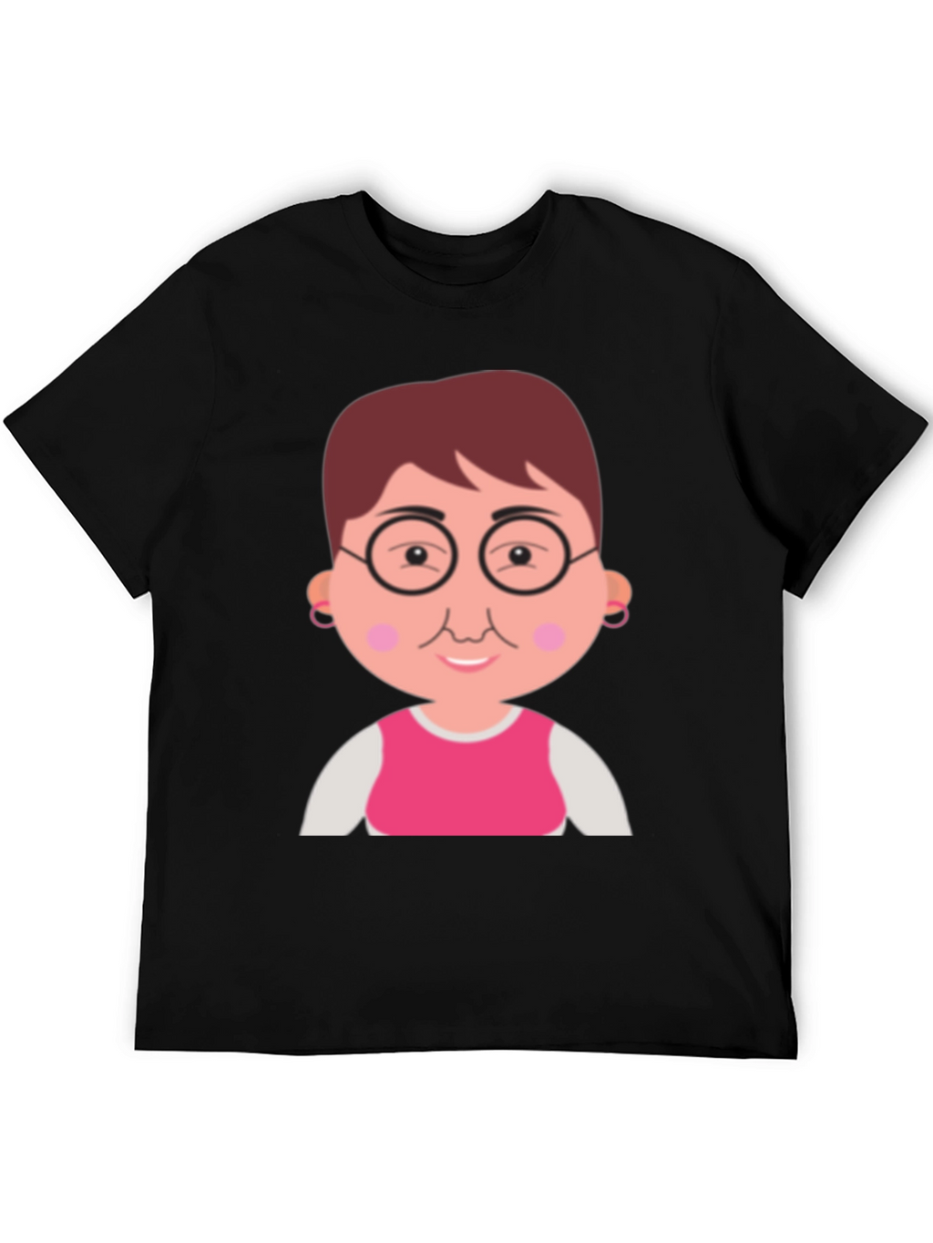 Funny Grandma Cartoon Graphic T-Shirt