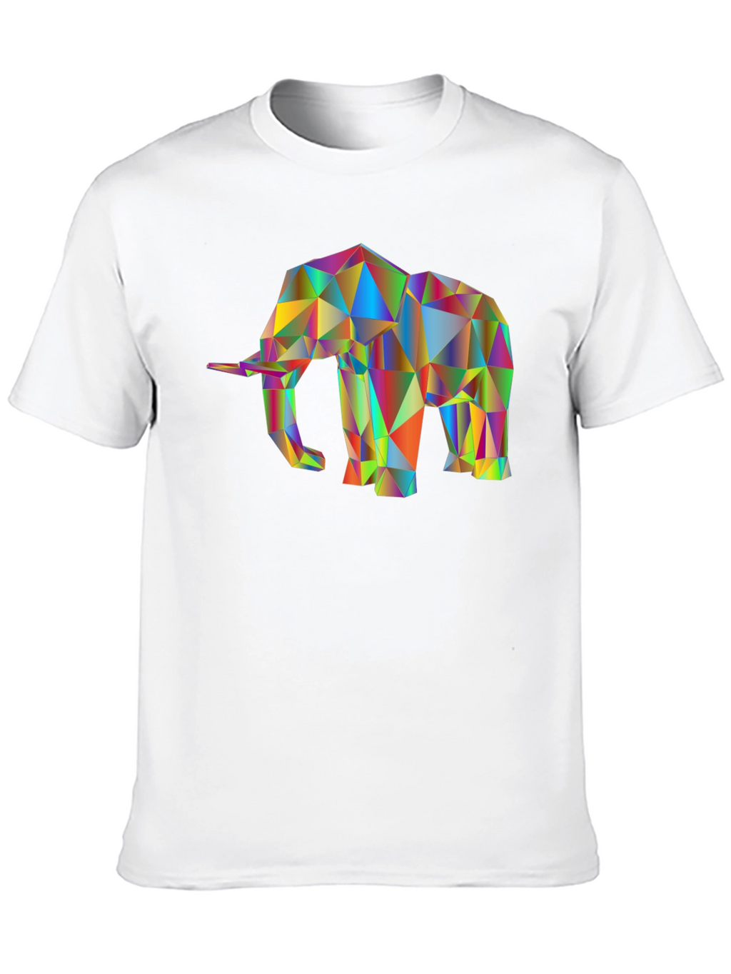 Geometric Elephant T-Shirt - Modern Art Tee