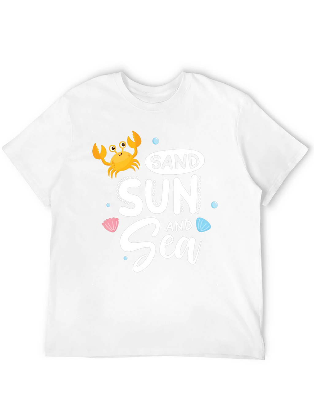 Sand Sun Sea Black Graphic T-Shirt