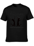 Happiness Graphic Tee - Black Casual Shirt