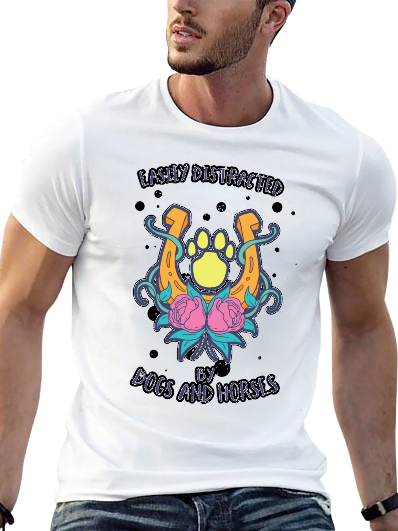 Dogs and Horses Graphic Tee
