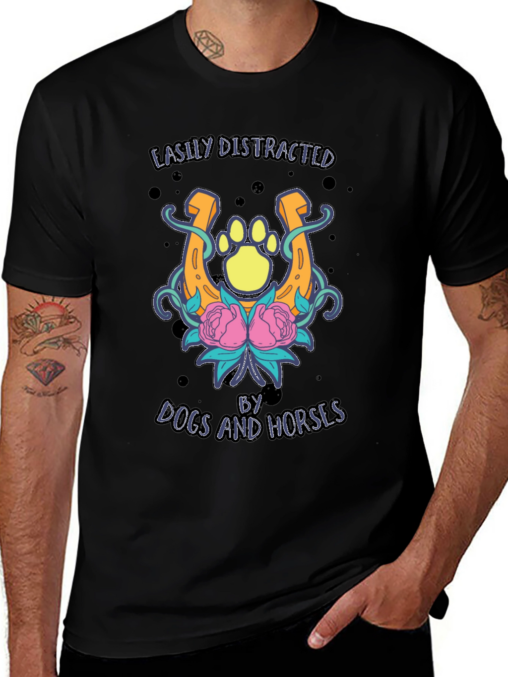 Dogs and Horses Graphic Tee