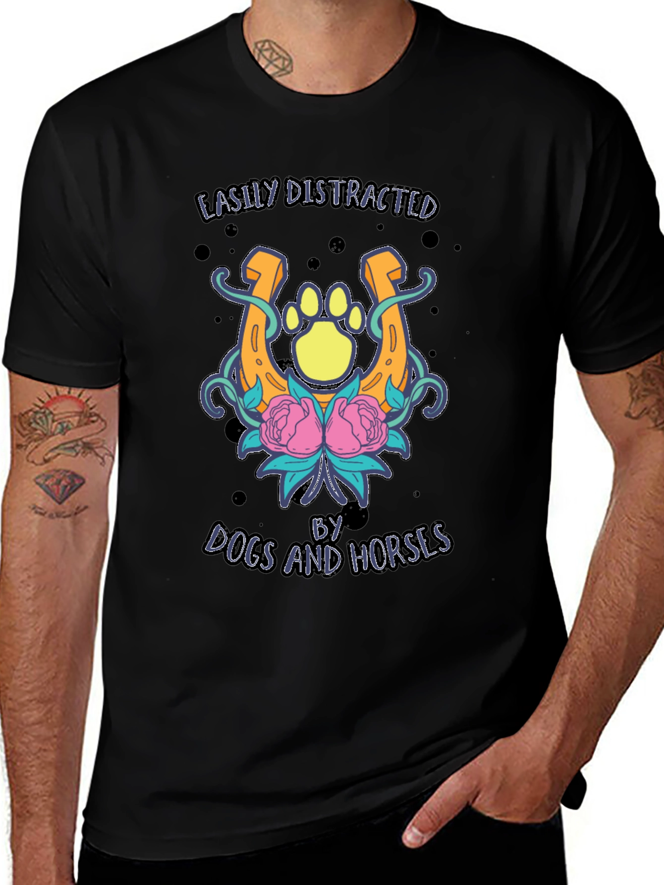 Dogs and Horses Graphic Tee