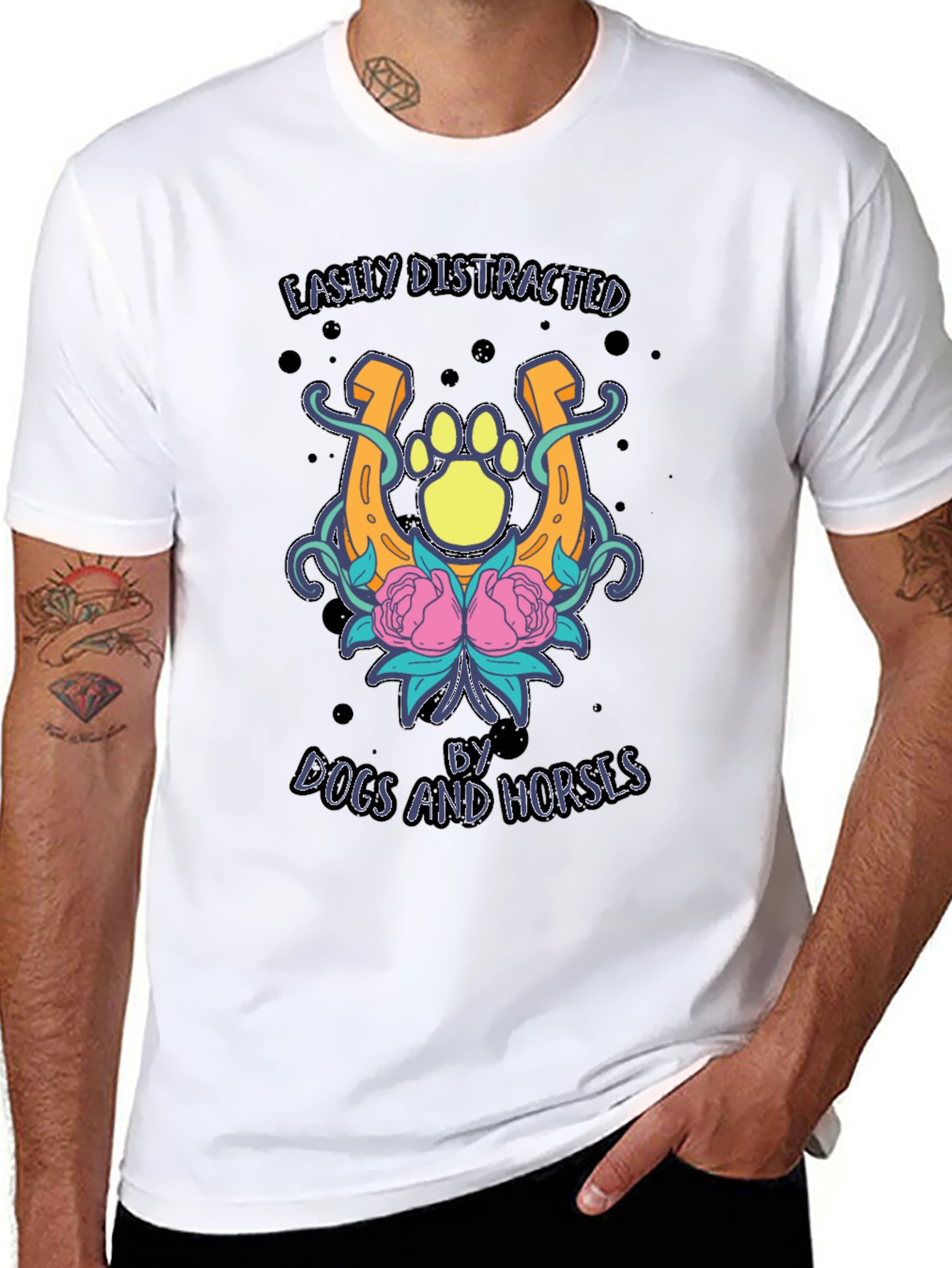 Dogs and Horses Graphic Tee