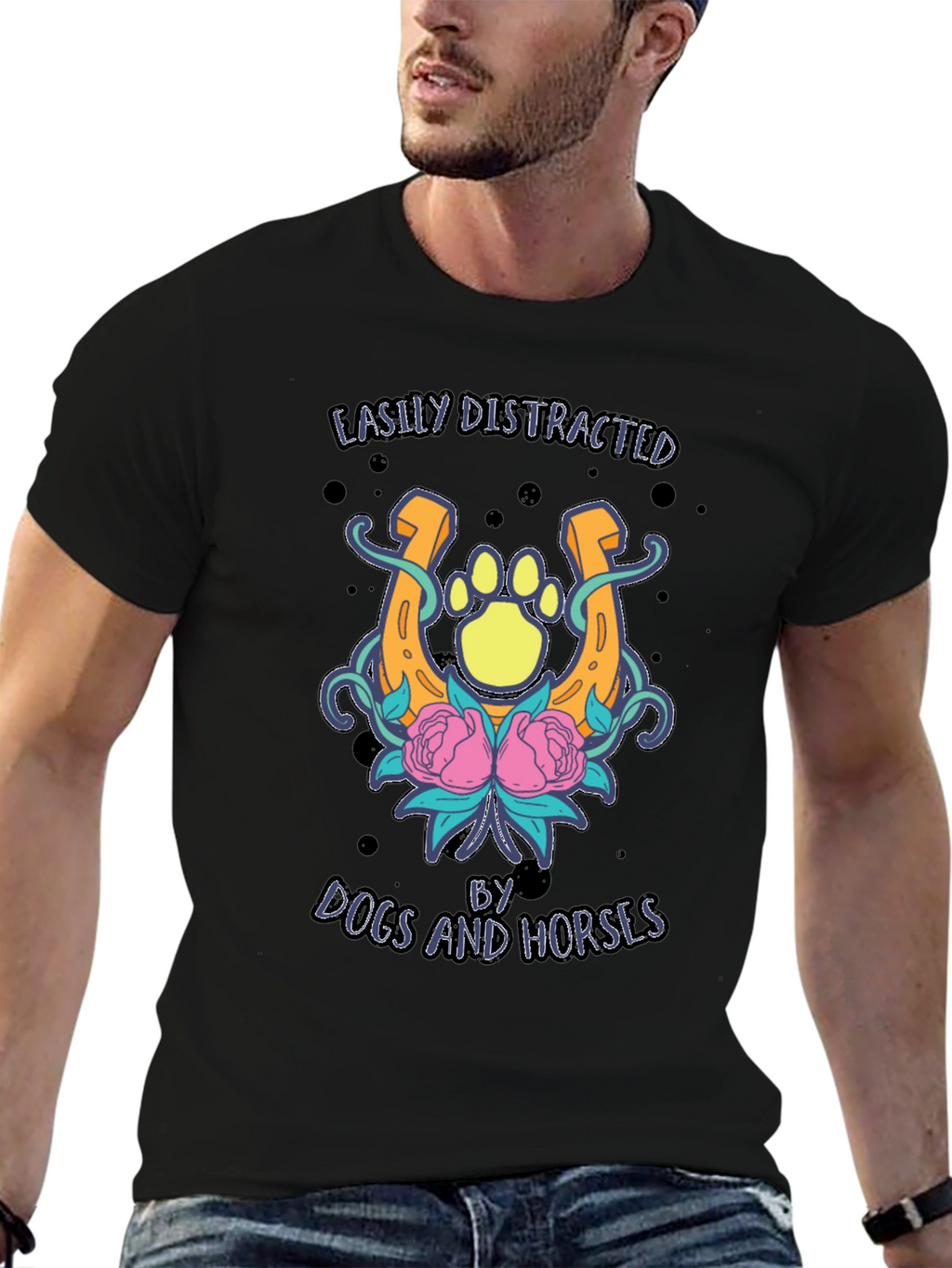 Dogs and Horses Graphic Tee