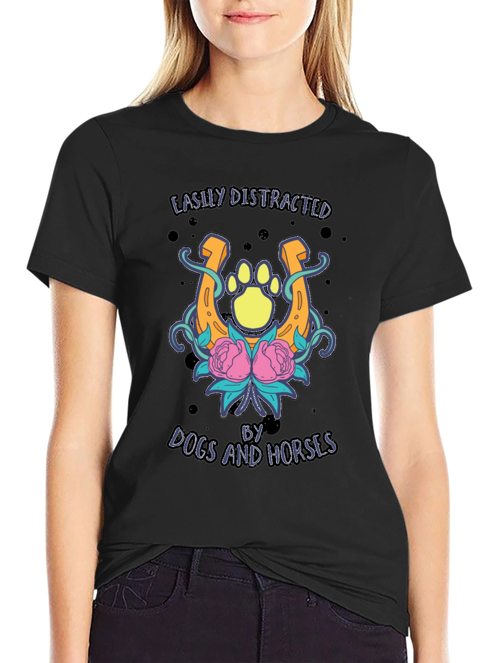 Dogs and Horses Graphic Tee