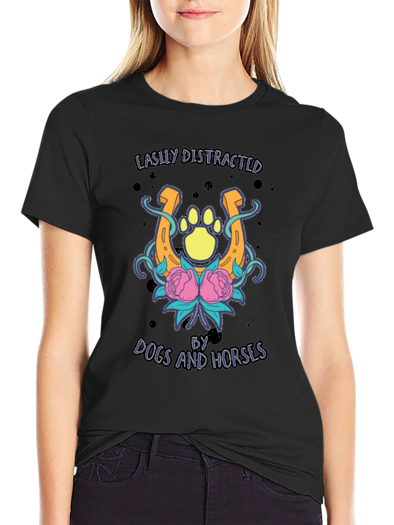 Dogs and Horses Graphic Tee