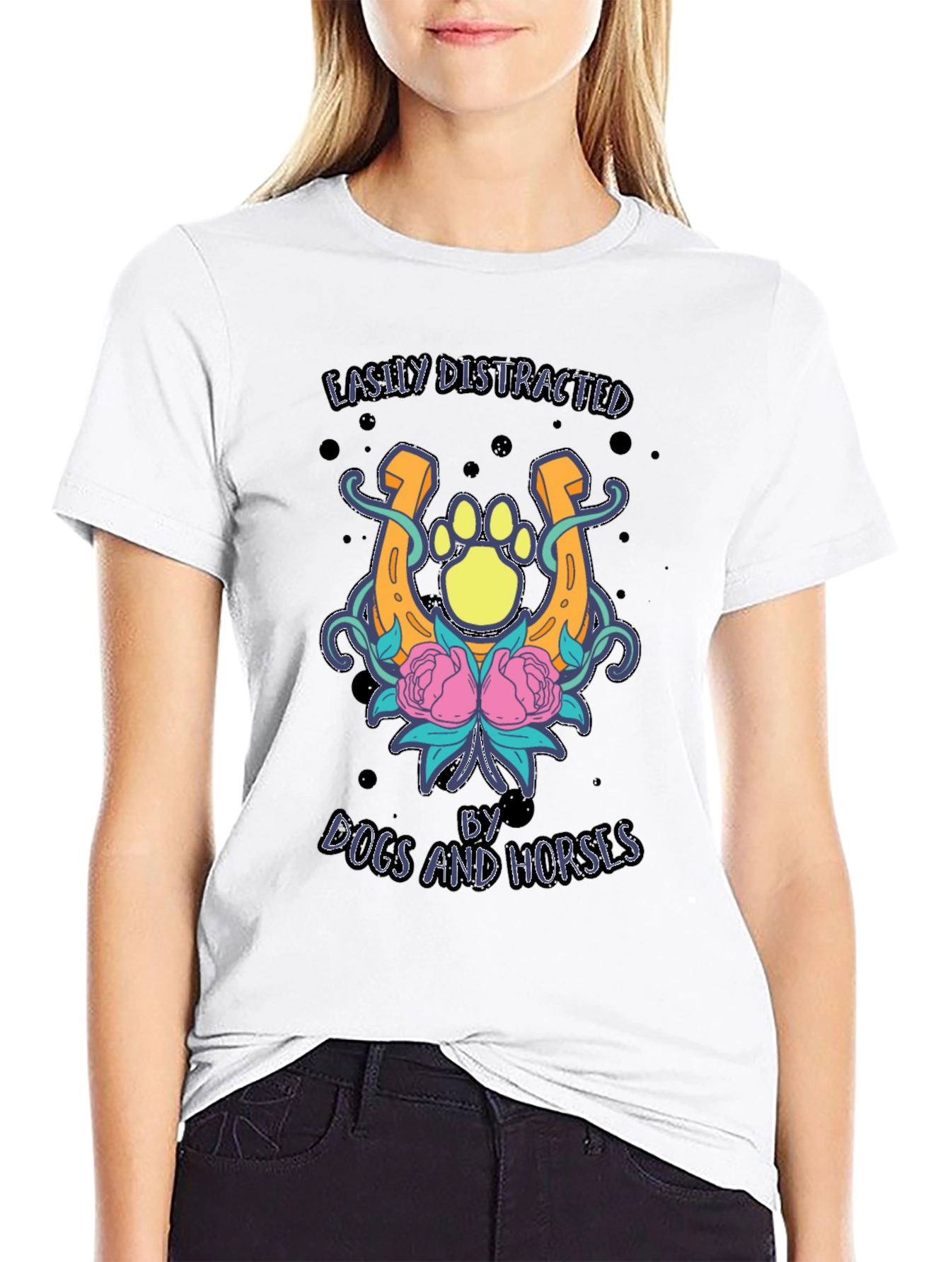 Dogs and Horses Graphic Tee