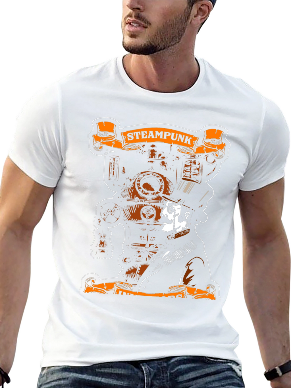 Steampunk Inventor Graphic T-Shirt