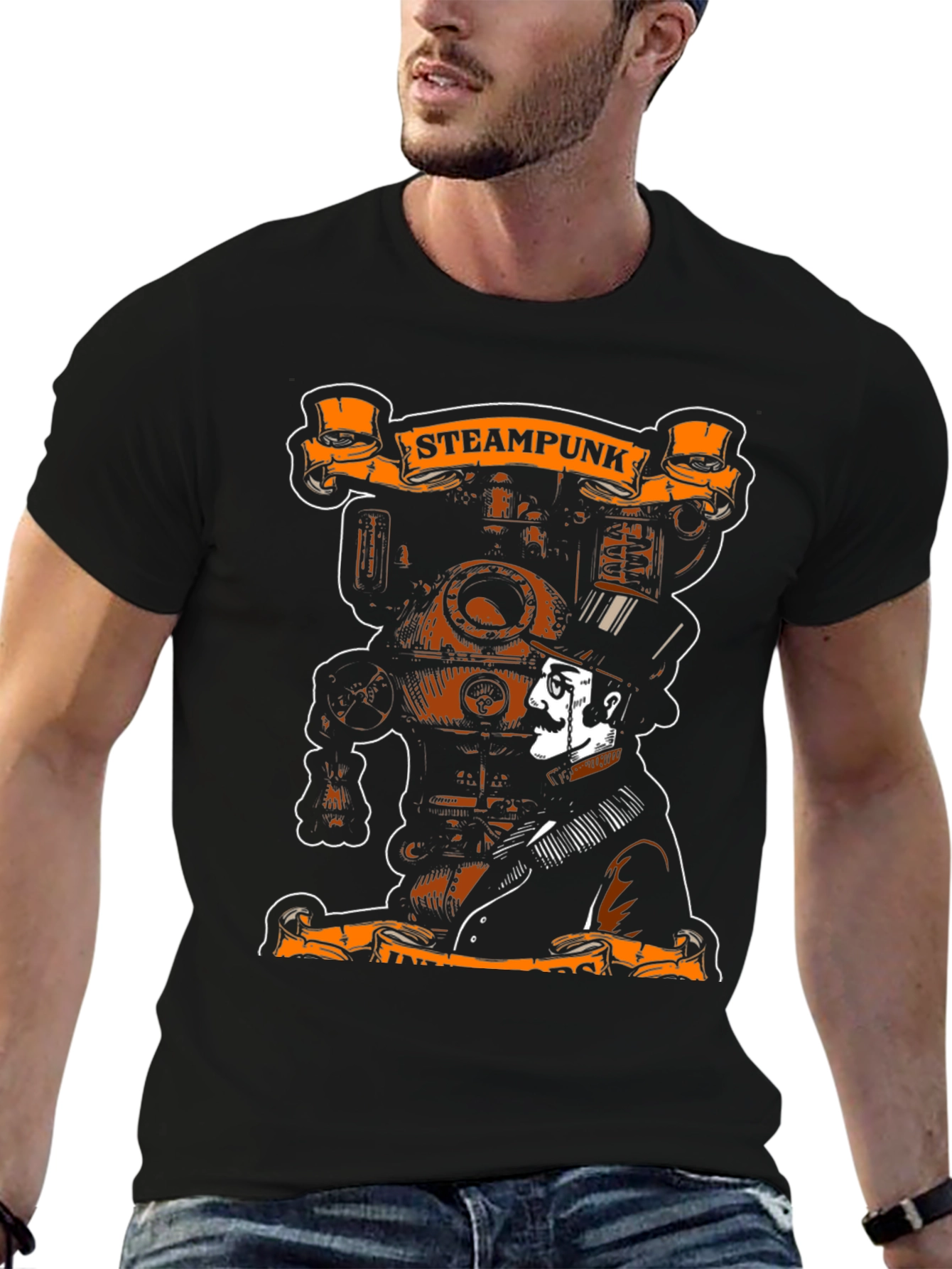 Steampunk Inventor Graphic T-Shirt