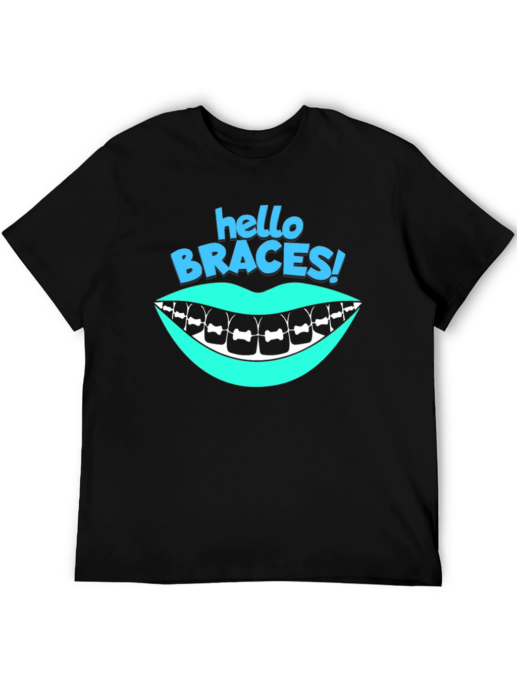 Hello Braces! Graphic T-Shirt - Black