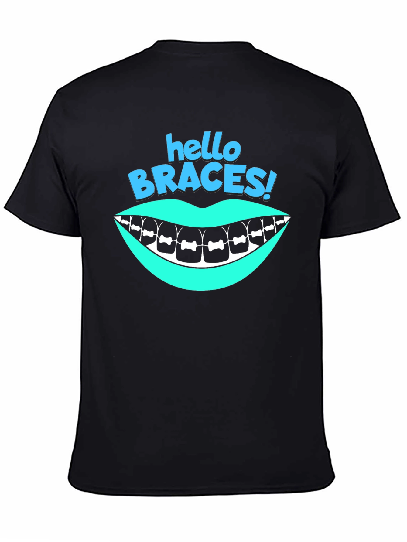 Hello Braces! Graphic T-Shirt - Black