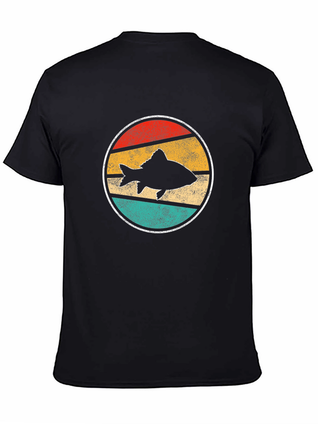 Retro Fish Silhouette T-Shirt