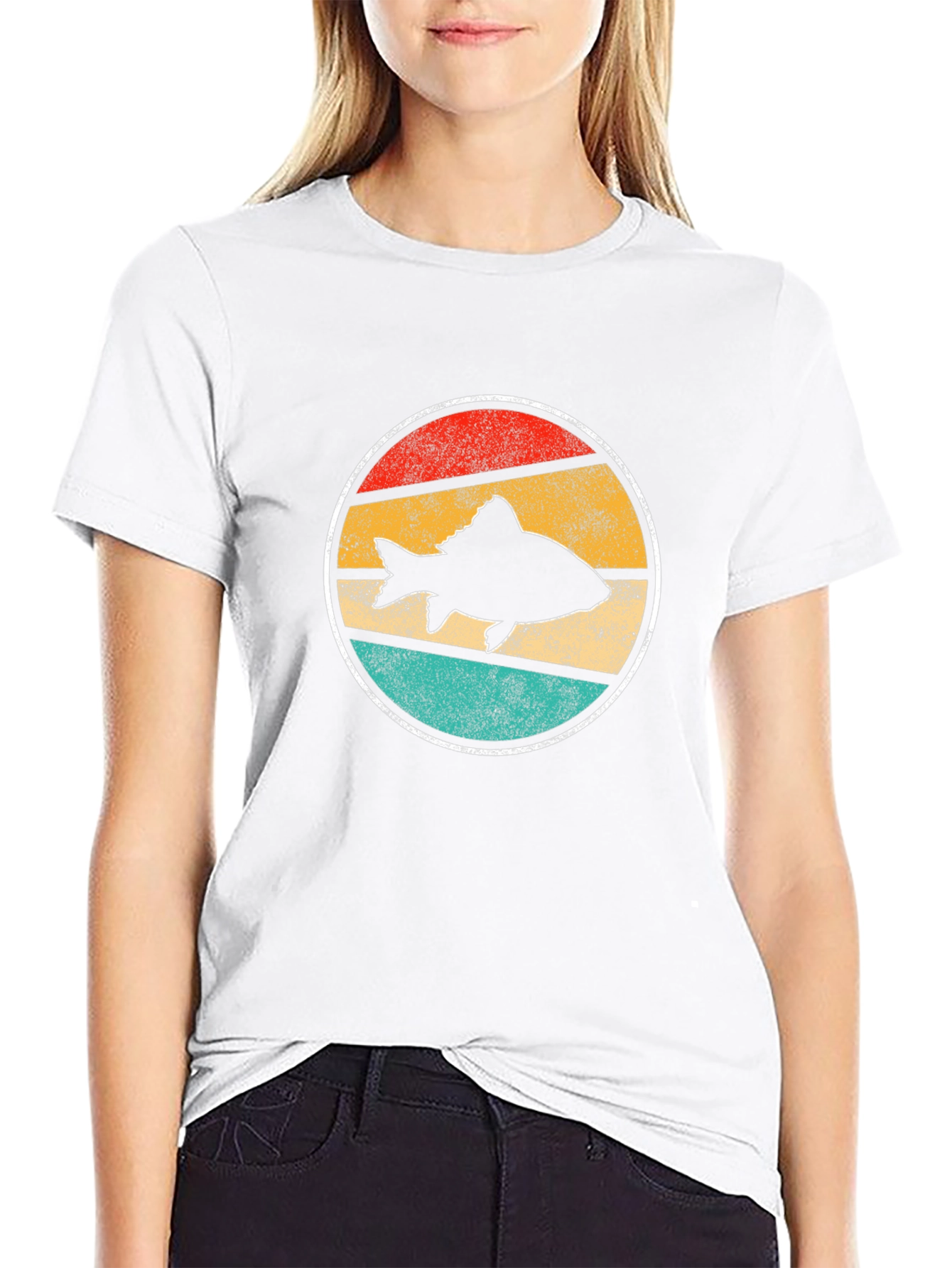 Retro Fish Silhouette T-Shirt