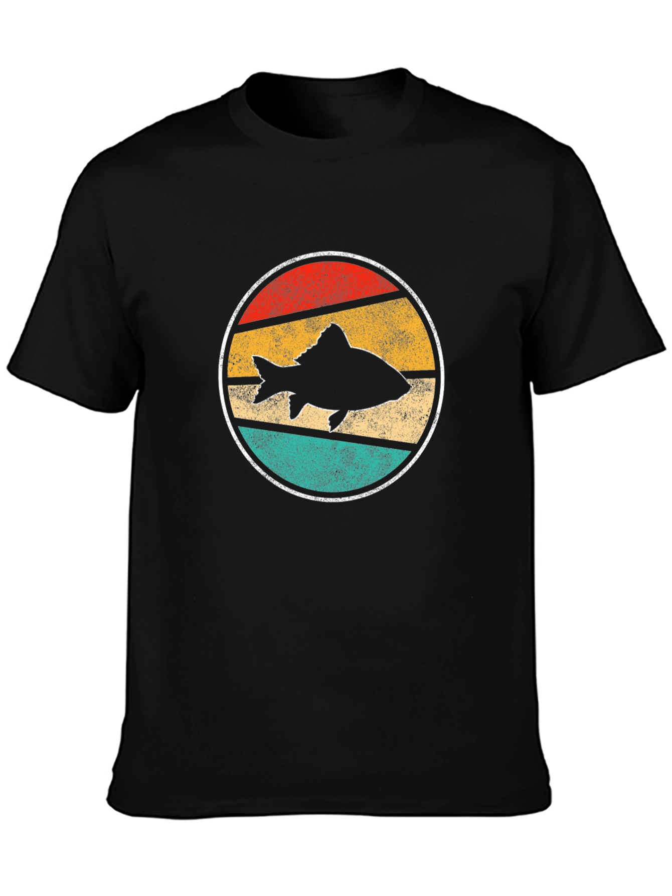 Retro Fish Silhouette T-Shirt