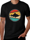 Retro Fish Silhouette T-Shirt