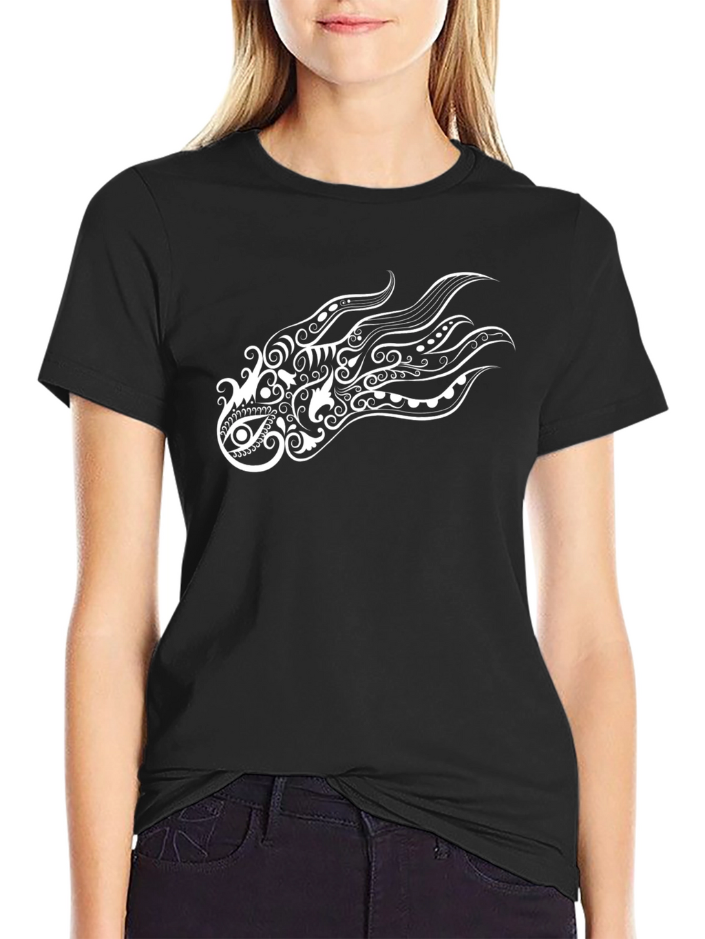 Tribal Eye Graphic Black T-Shirt