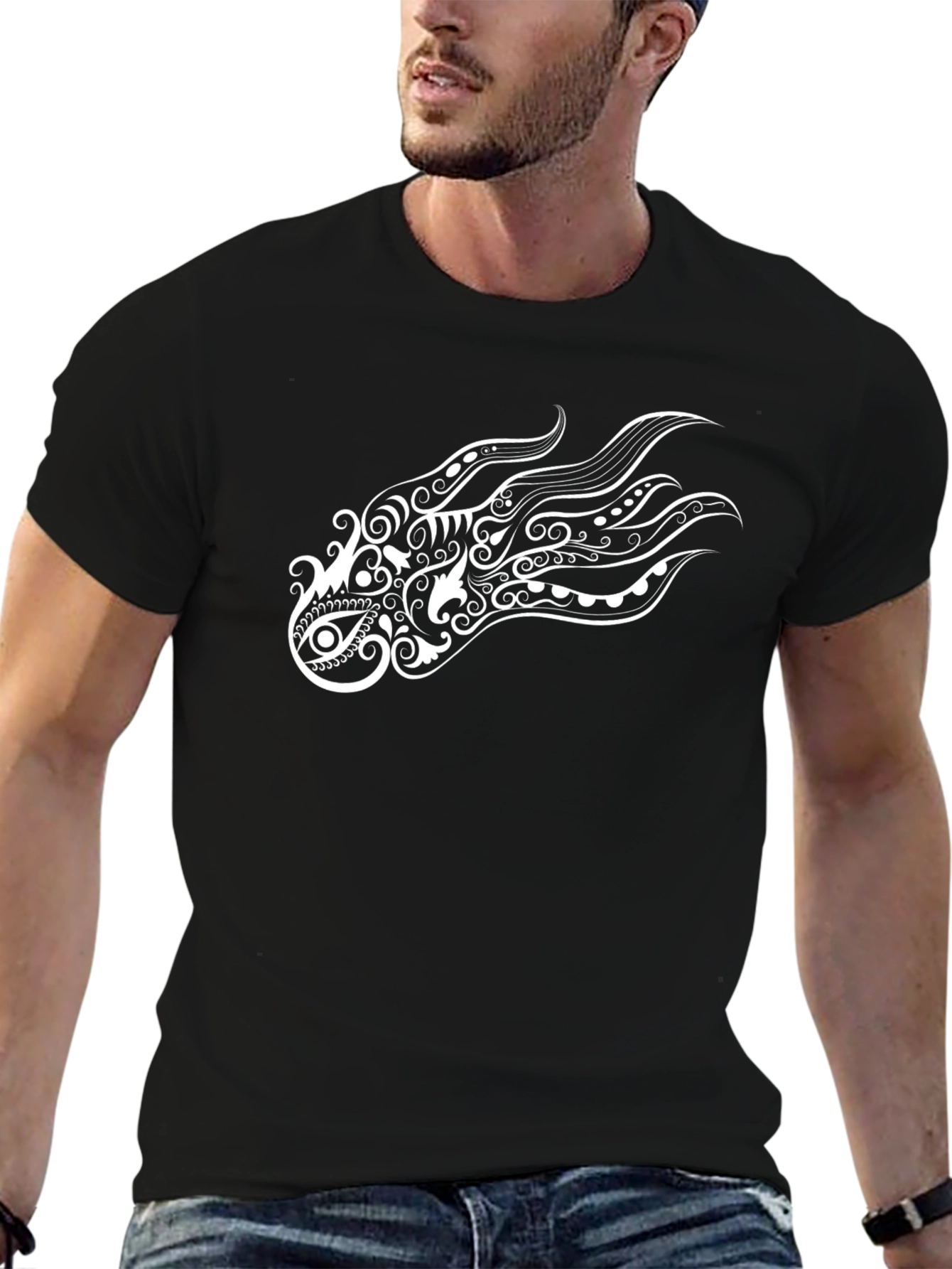 Tribal Eye Graphic Black T-Shirt