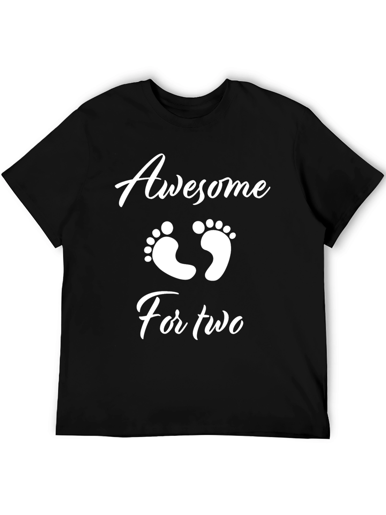 Awesome For Two Graphic Tee - Black