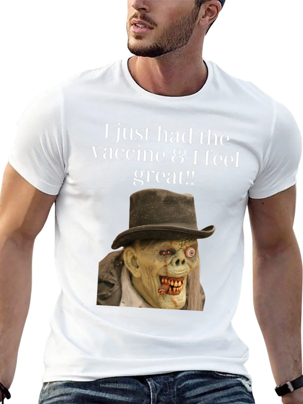 Vaccine Zombie Humor Graphic Tee