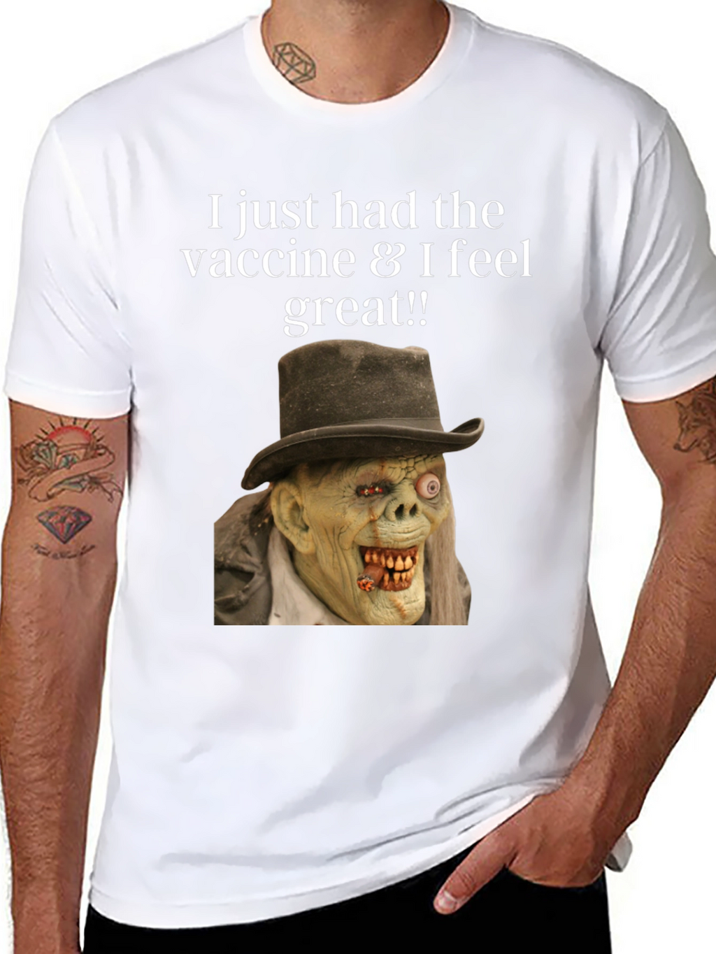 Vaccine Zombie Humor Graphic Tee