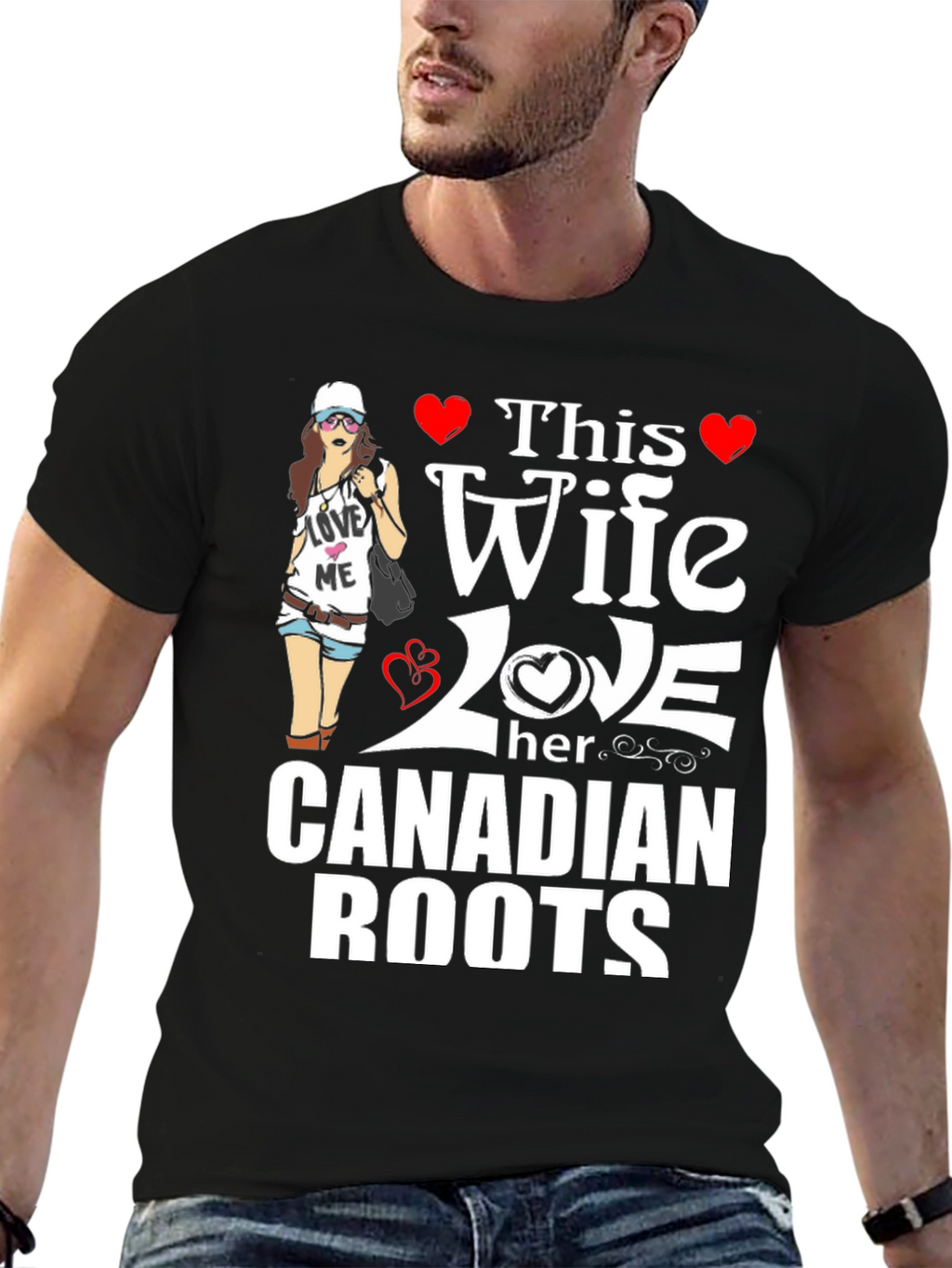 Wife Loves Canadian Roots T-Shirt