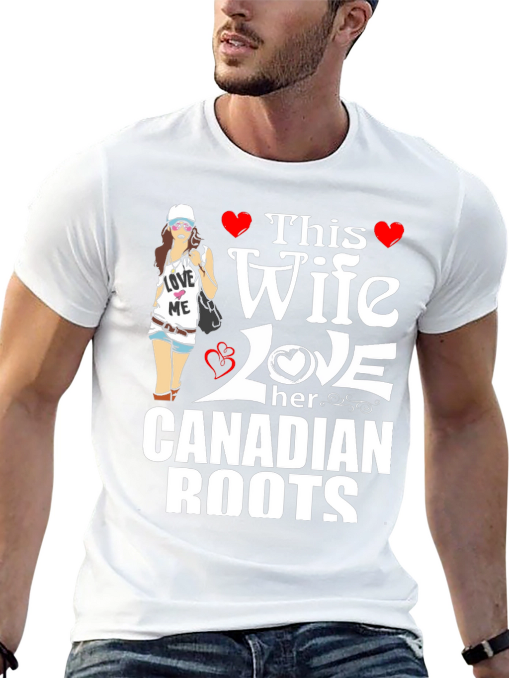 Wife Loves Canadian Roots T-Shirt