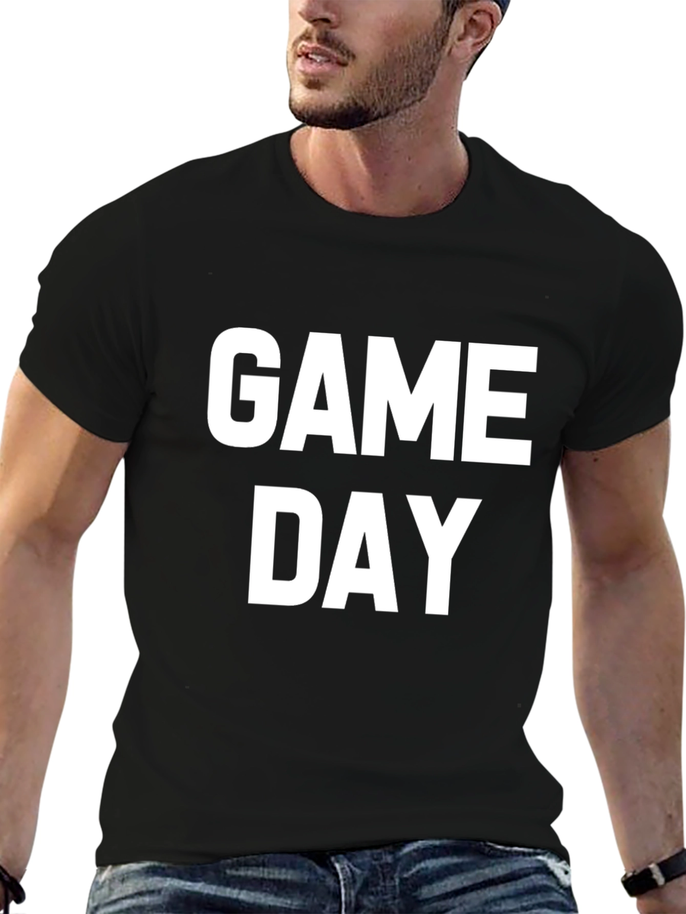 Game Day Graphic Tee - Black Short Sleeve