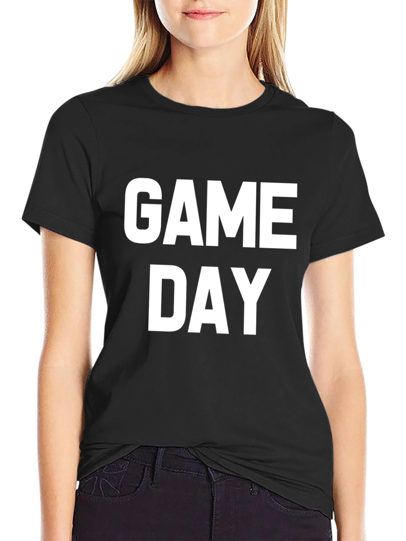 Game Day Graphic Tee - Black Short Sleeve