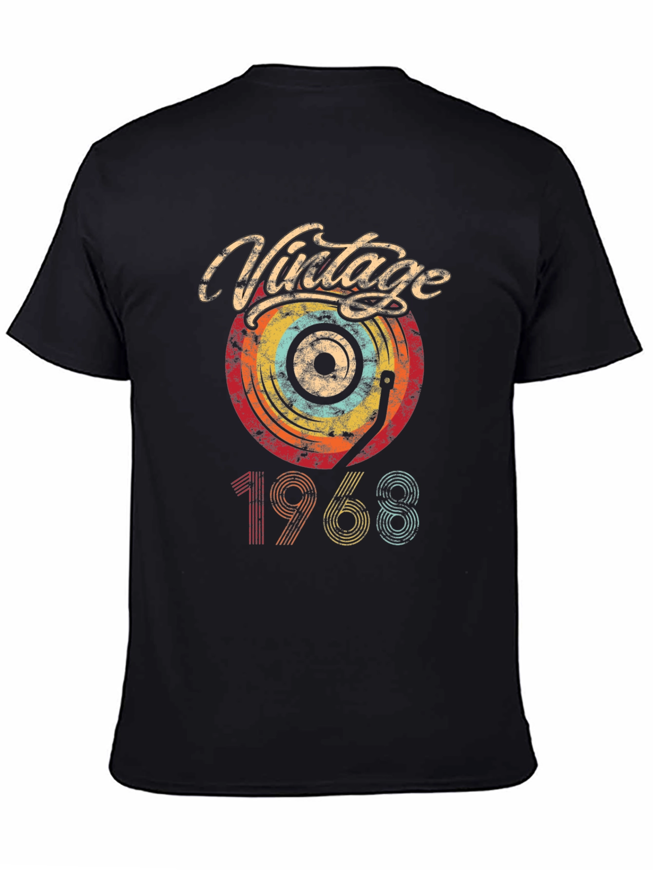 Vintage 1968 Vinyl Record Graphic Tee