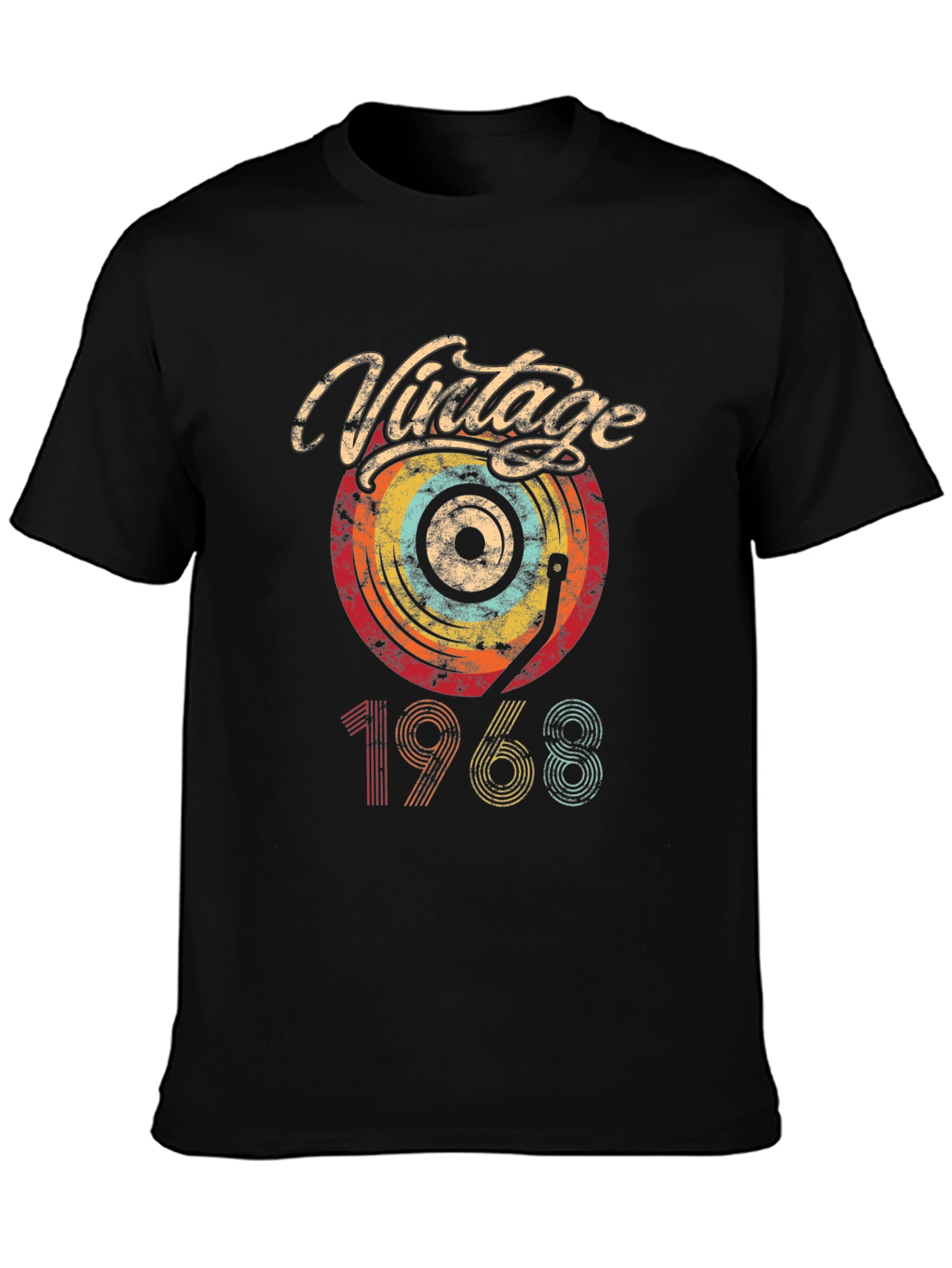 Vintage 1968 Vinyl Record Graphic Tee