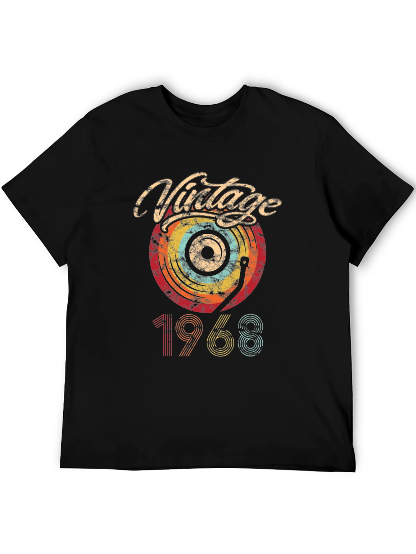 Vintage 1968 Vinyl Record Graphic Tee