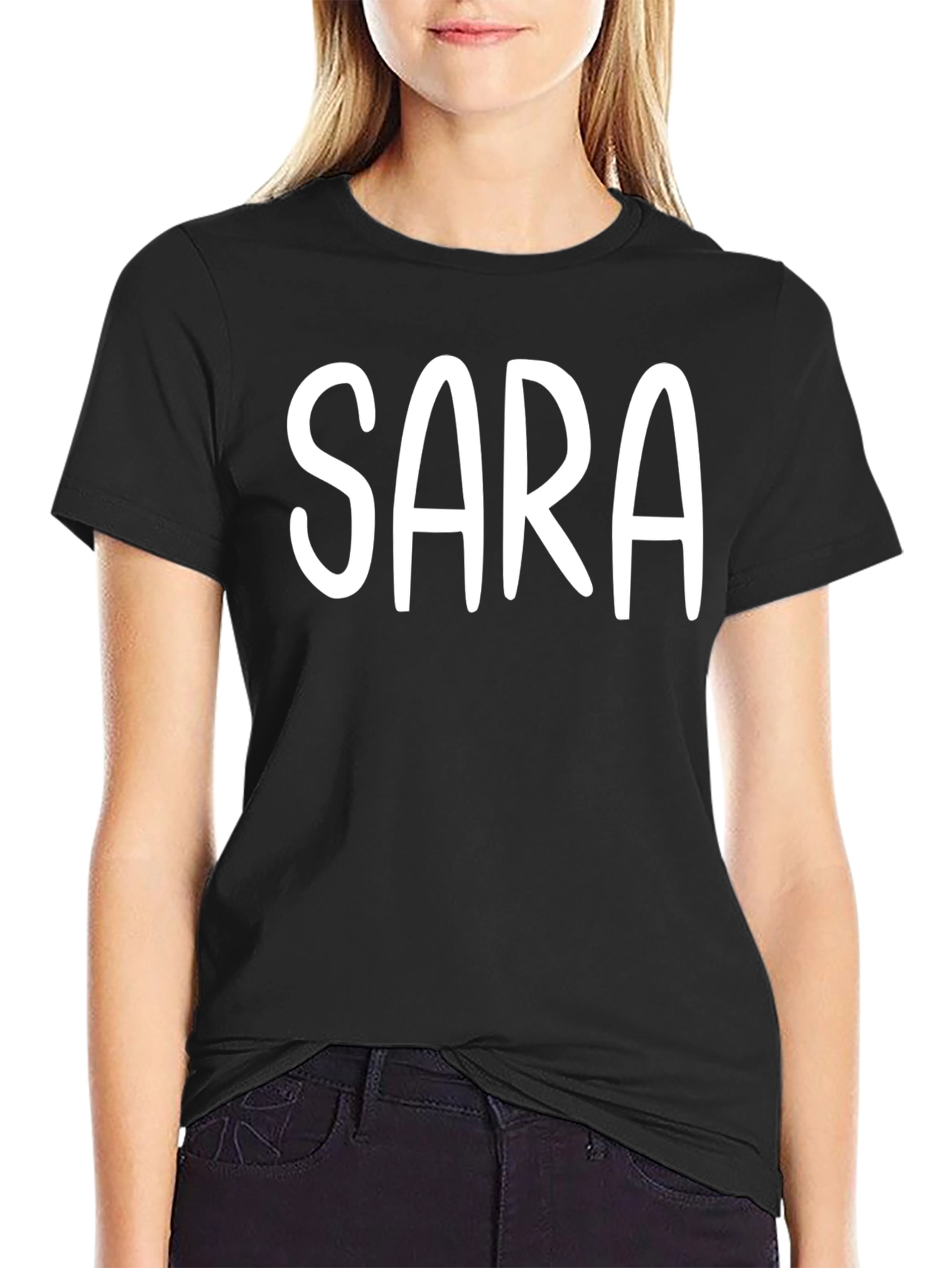 Personalized SARA Black T-Shirt