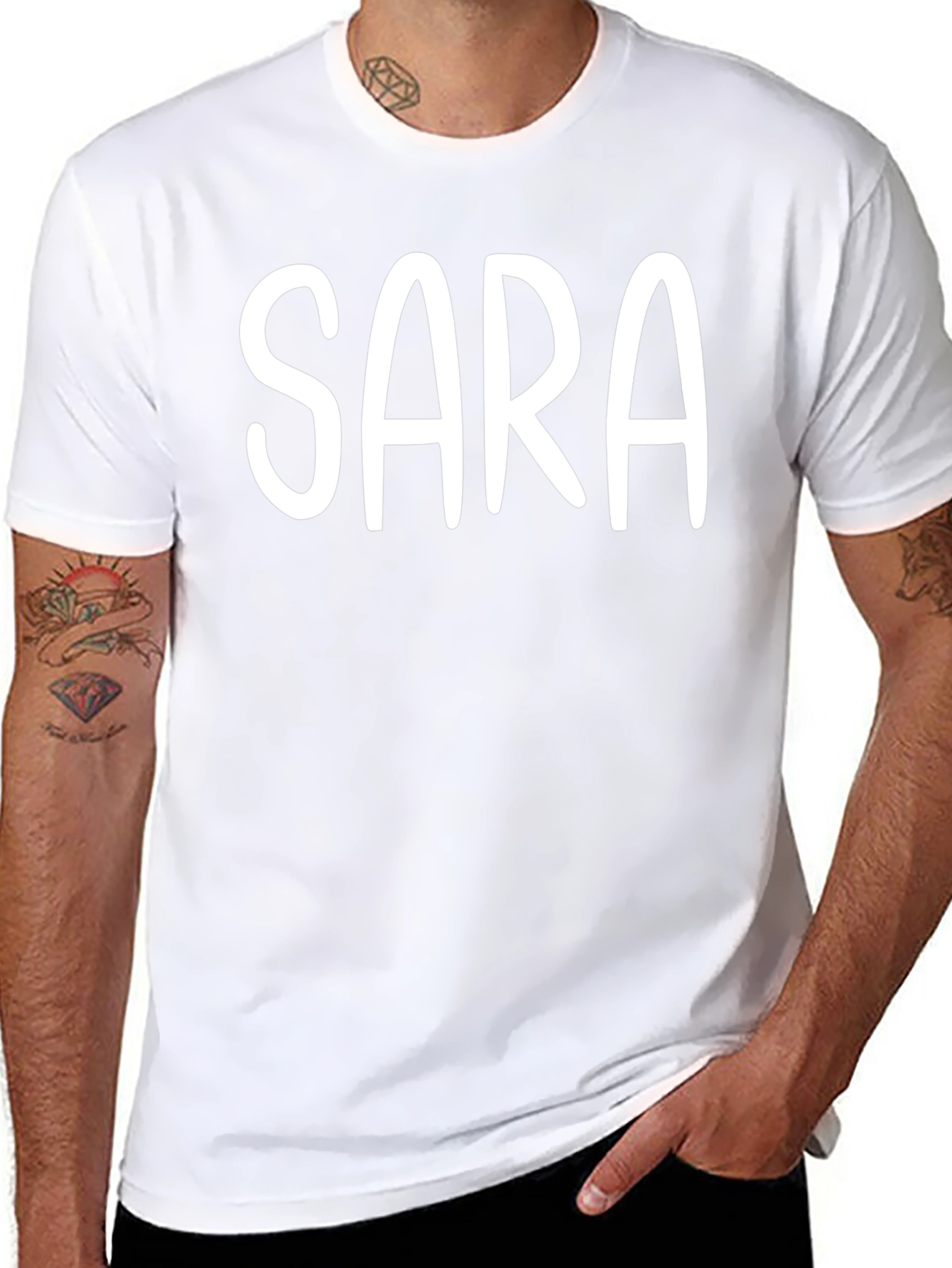 Personalized SARA Black T-Shirt
