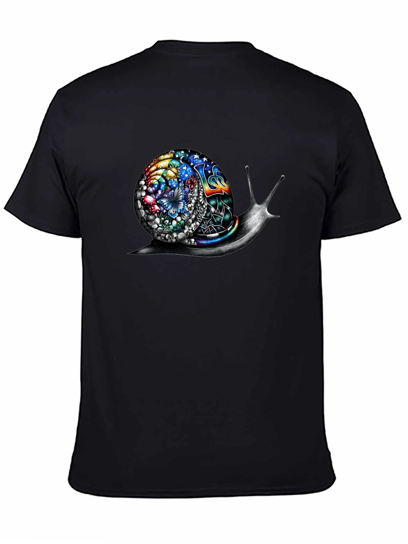 Psychedelic Snail Graphic Tee - Unique Art Shirt