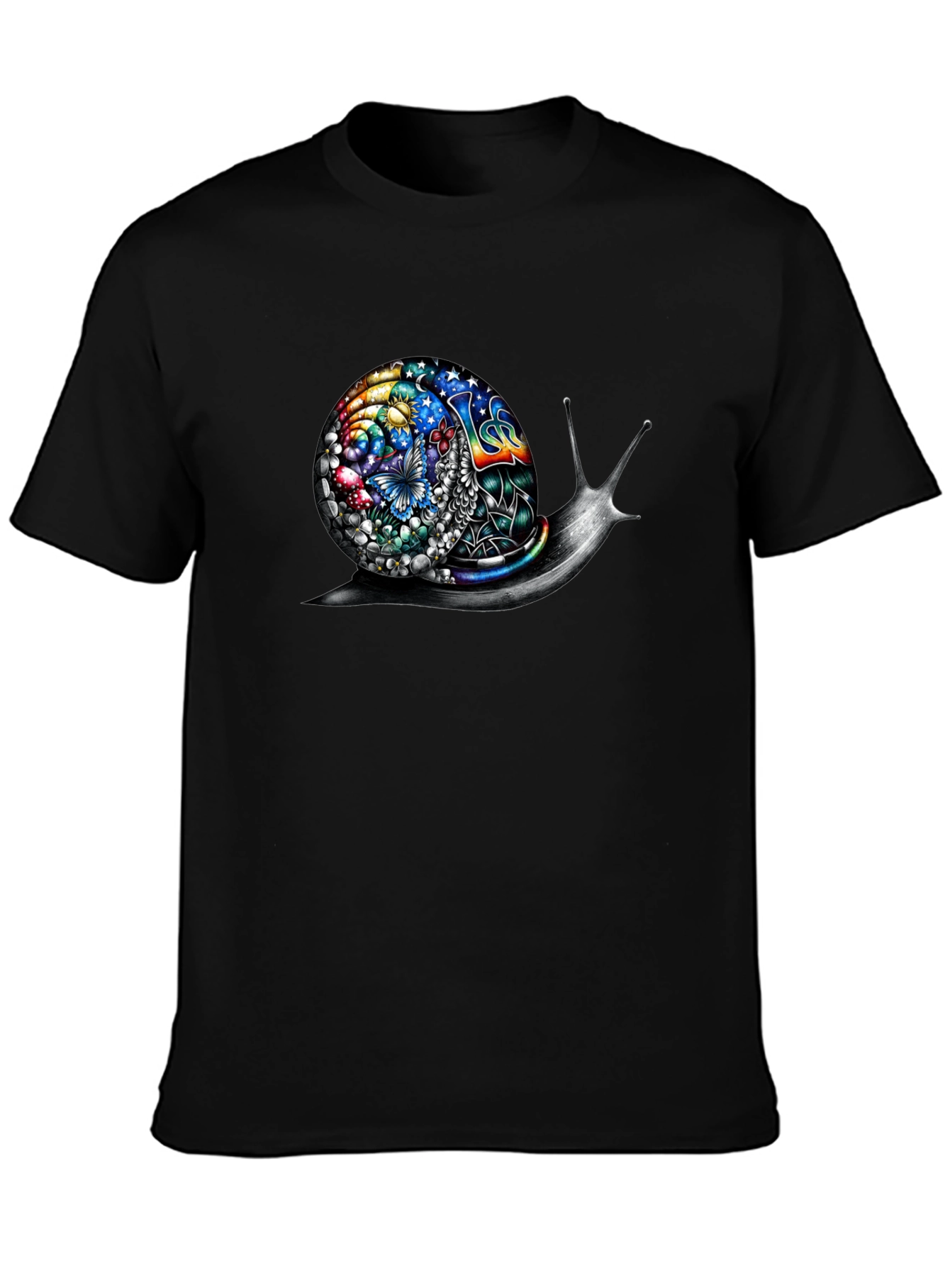 Psychedelic Snail Graphic Tee - Unique Art Shirt