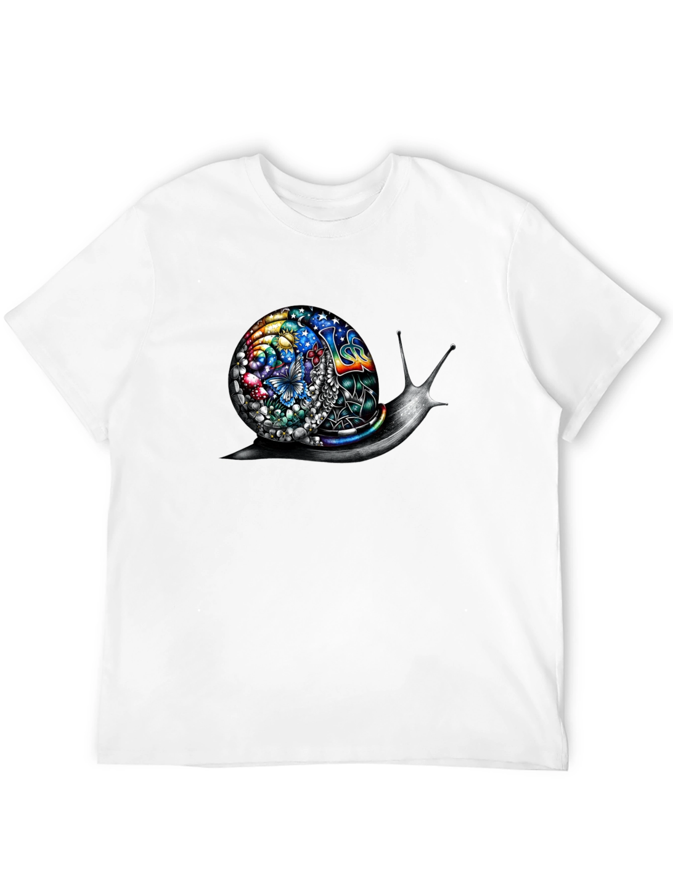 Psychedelic Snail Graphic Tee - Unique Art Shirt