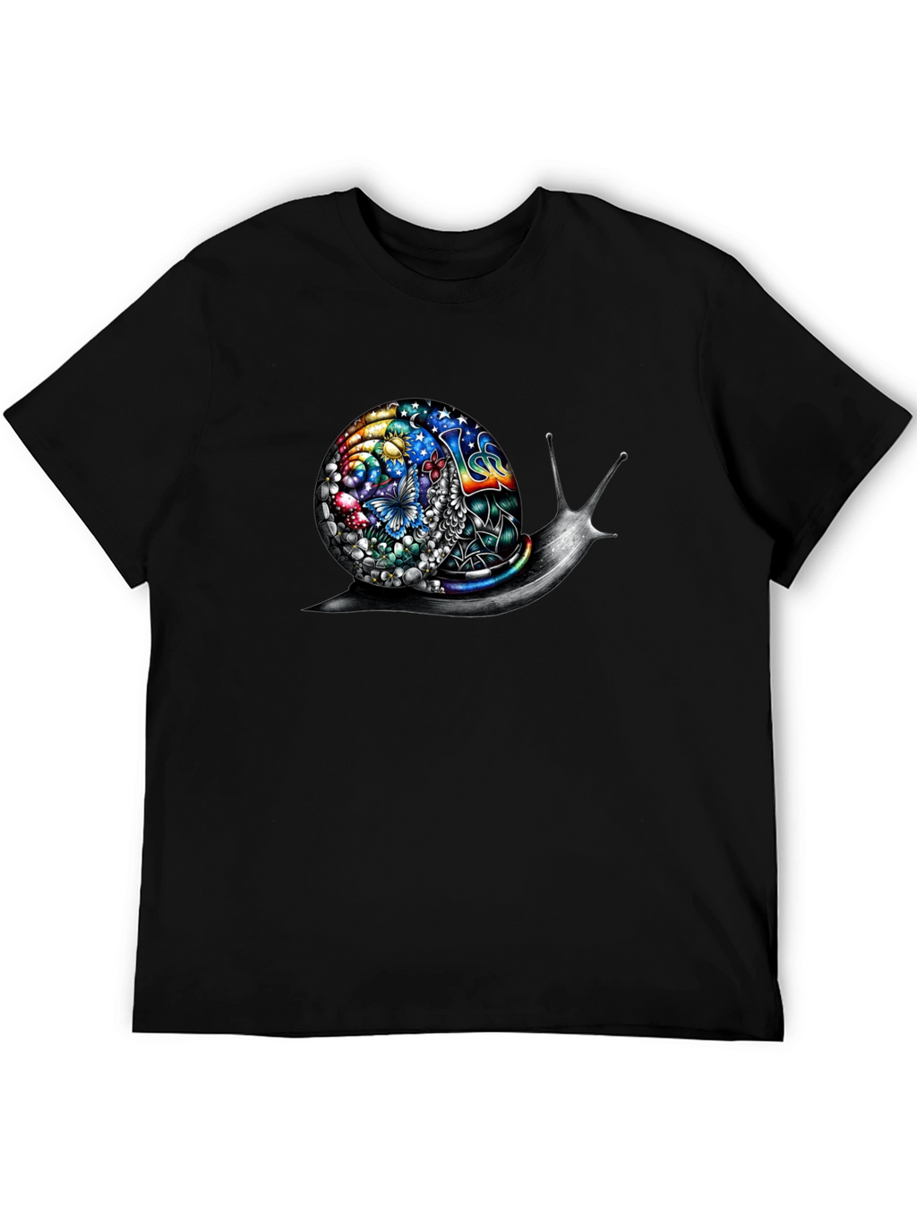 Psychedelic Snail Graphic Tee - Unique Art Shirt