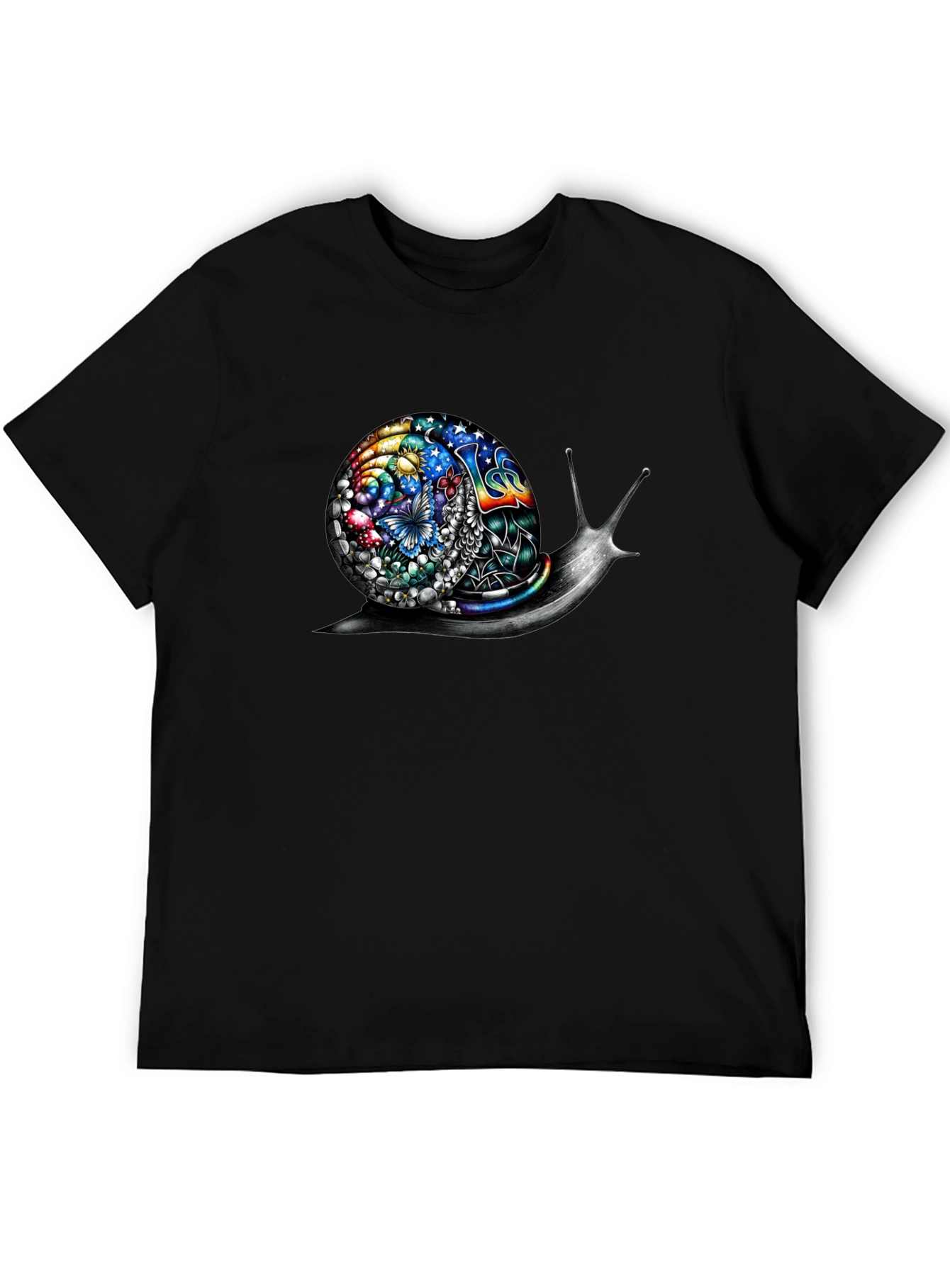 Psychedelic Snail Graphic Tee - Unique Art Shirt