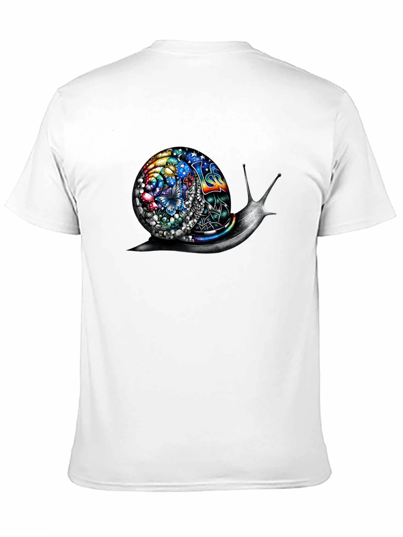 Psychedelic Snail Graphic Tee - Unique Art Shirt
