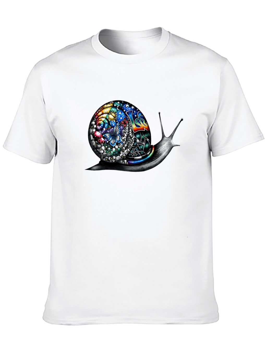 Psychedelic Snail Graphic Tee - Unique Art Shirt