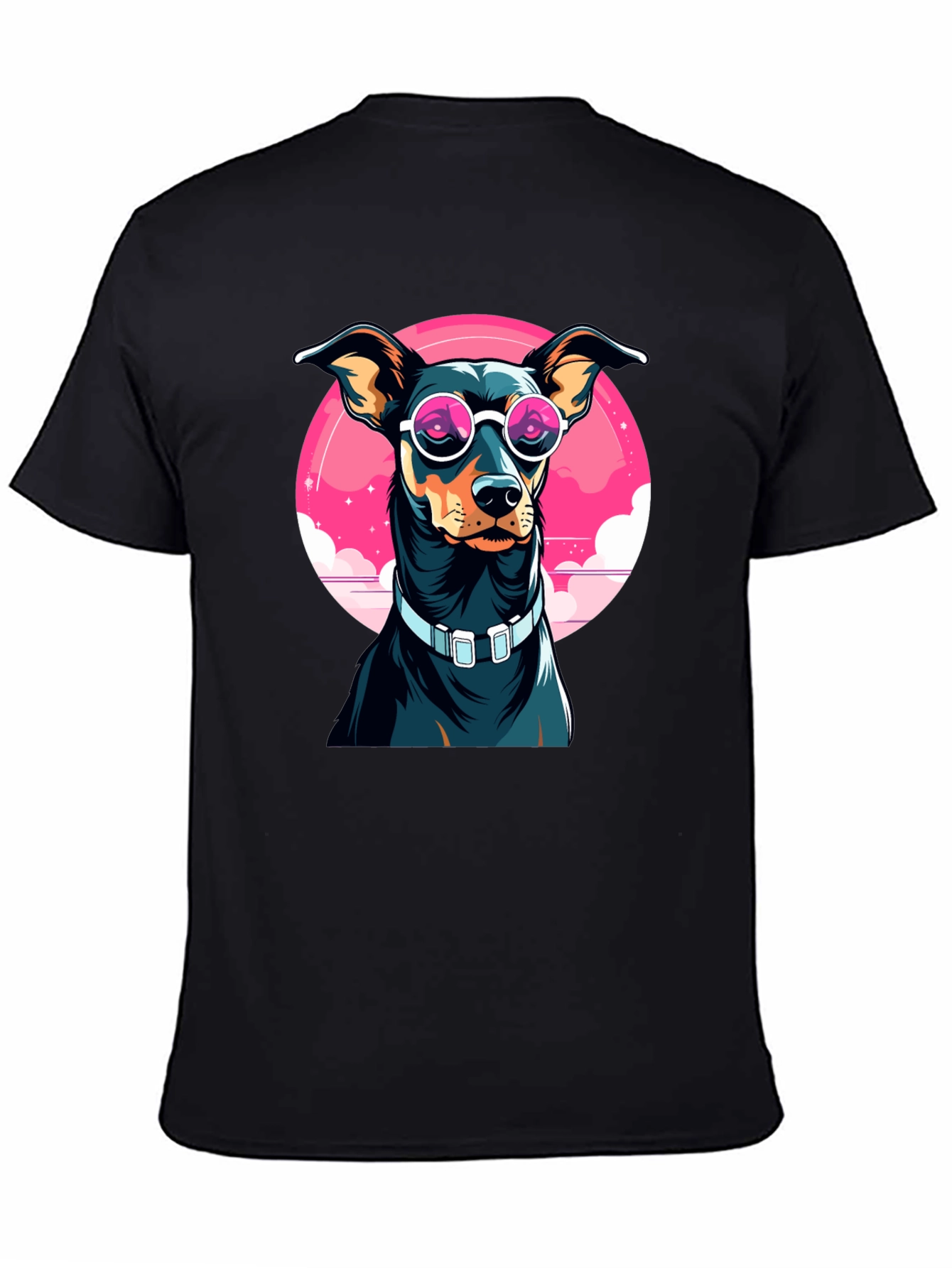 Cool Dog Graphic Tee - Unisex Black T-Shirt
