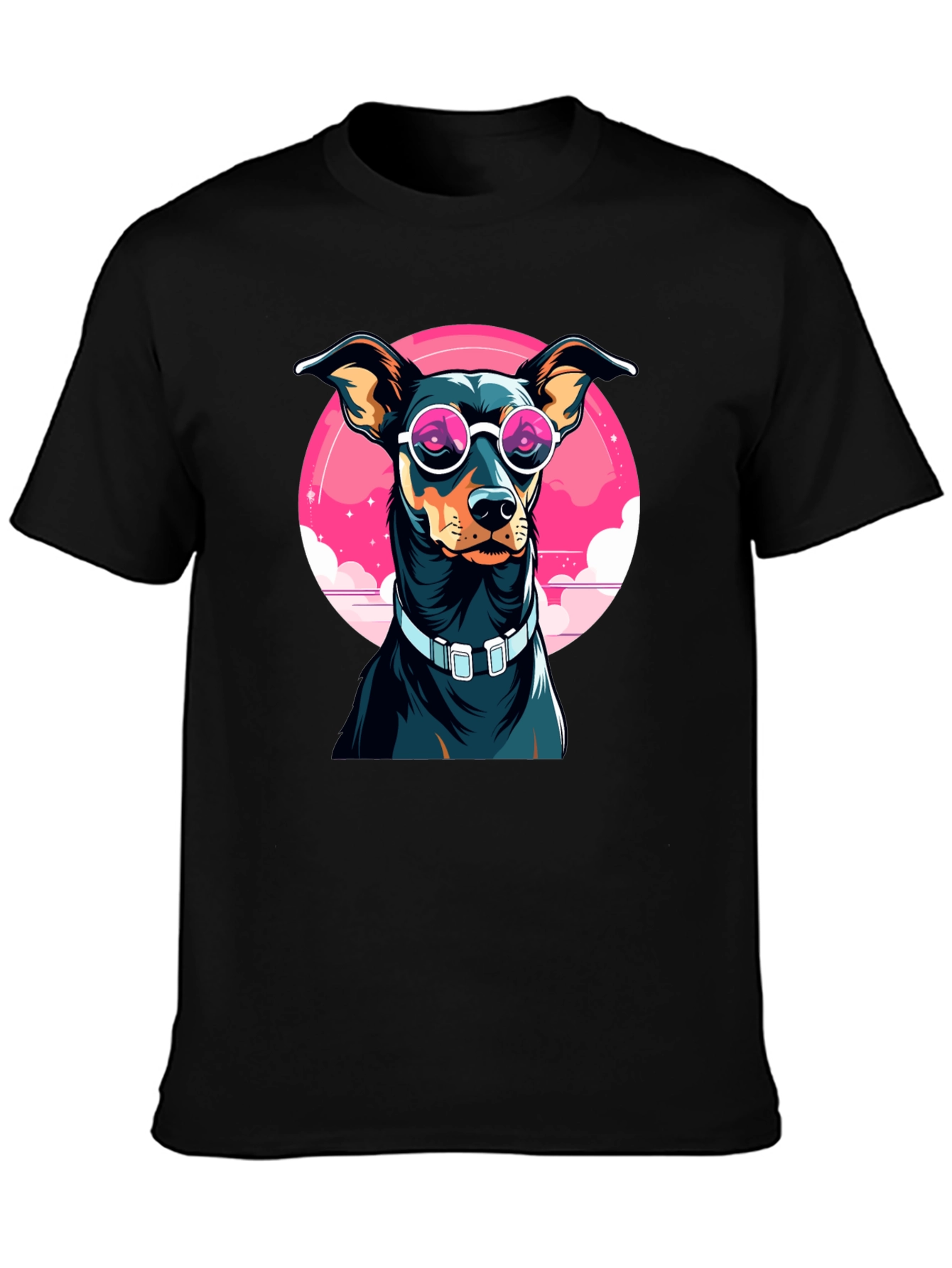 Cool Dog Graphic Tee - Unisex Black T-Shirt