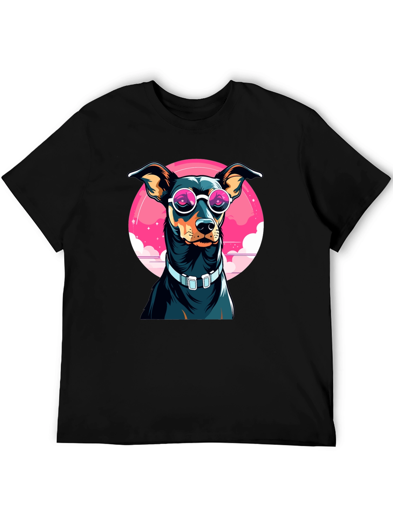 Cool Dog Graphic Tee - Unisex Black T-Shirt