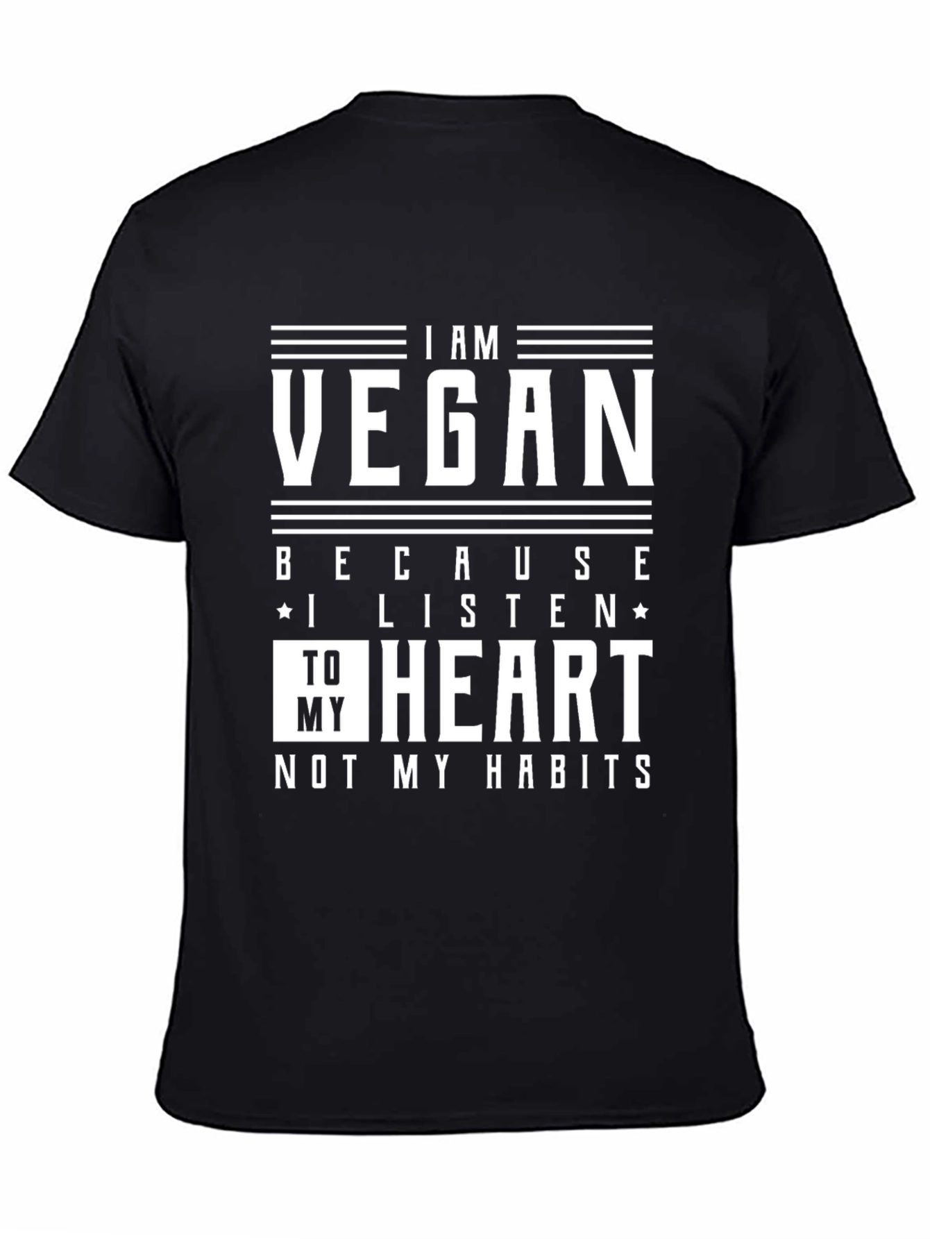 Vegan T-Shirt - Listen To Your Heart Graphic Tee